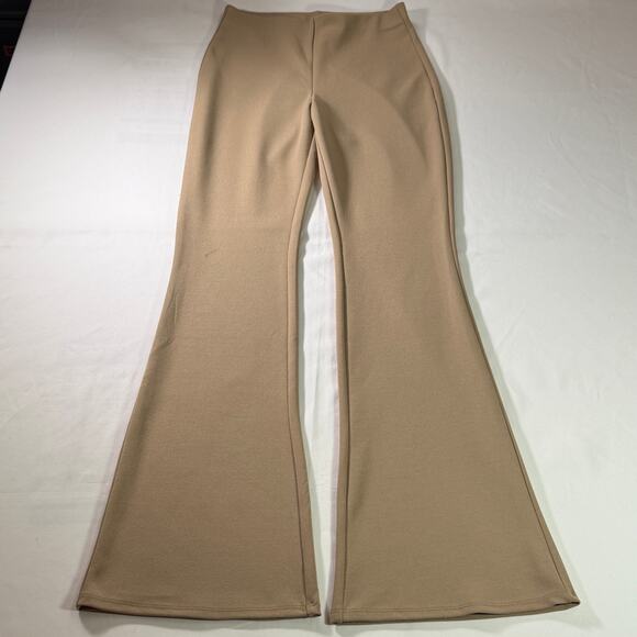 Classic High Waisted Flare Khaki Pants Sz Small Old Money Vibe - Picture 1 of 5